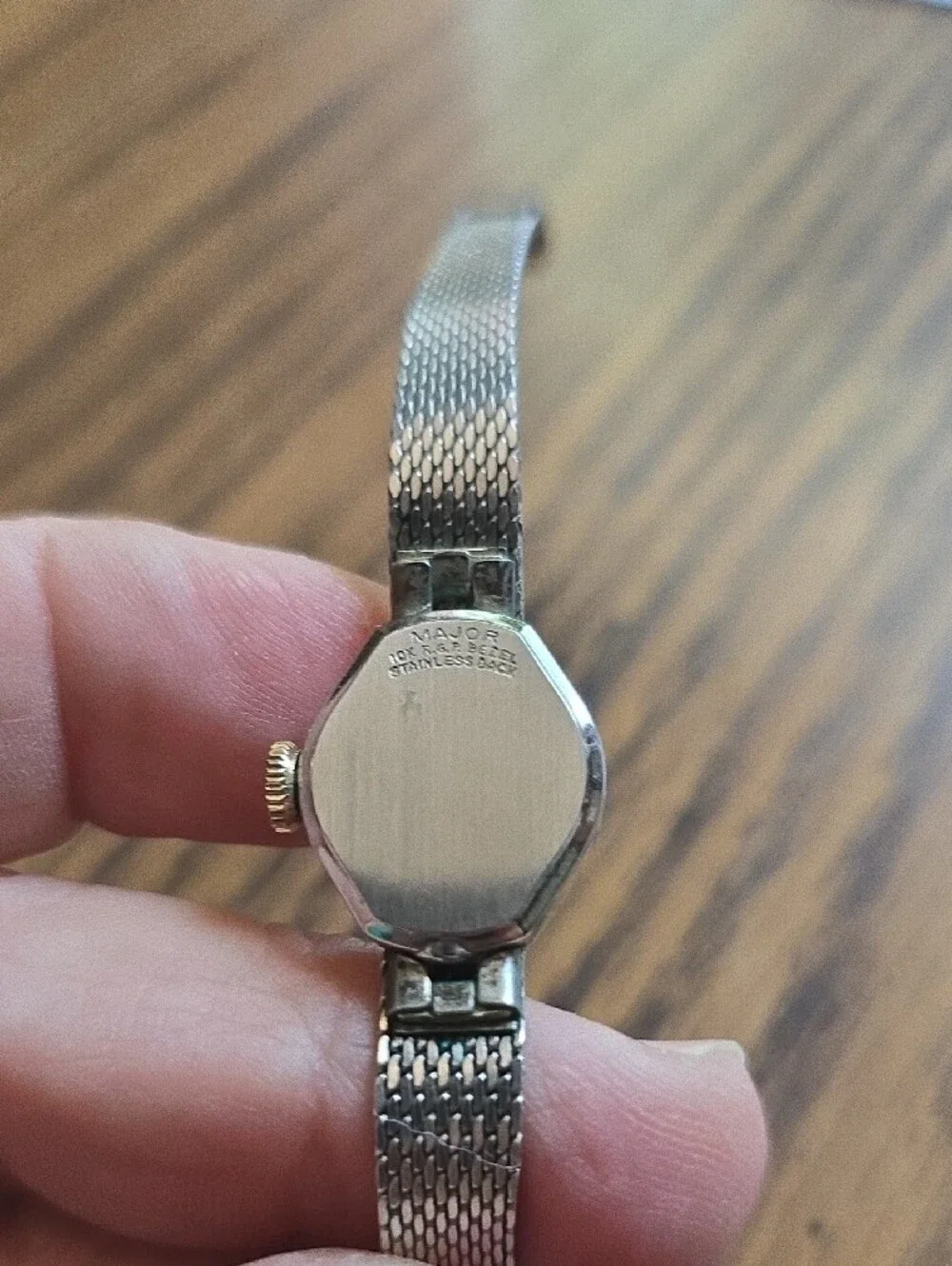 Women's Wyler silver tone inca flex , swiss Kesten made watch
